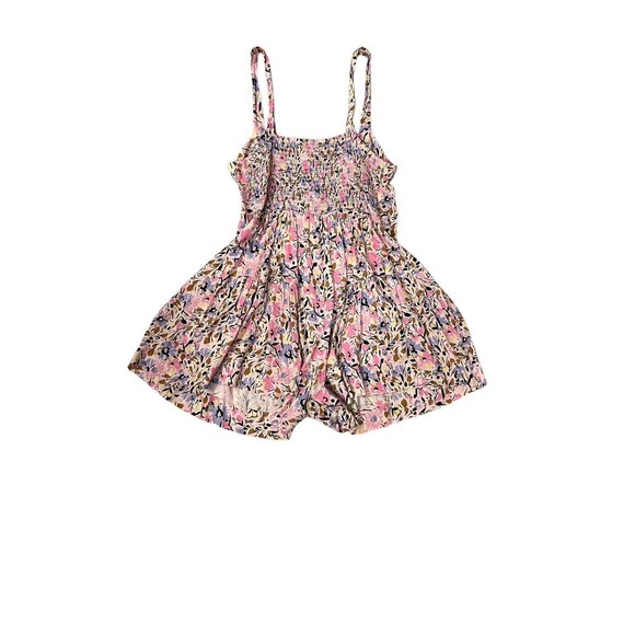 SALTWATER LUXE Designed In Los Angeles ZOLA Floral Shorts ROMPER Womens Sz Large - Picture 2 of 3